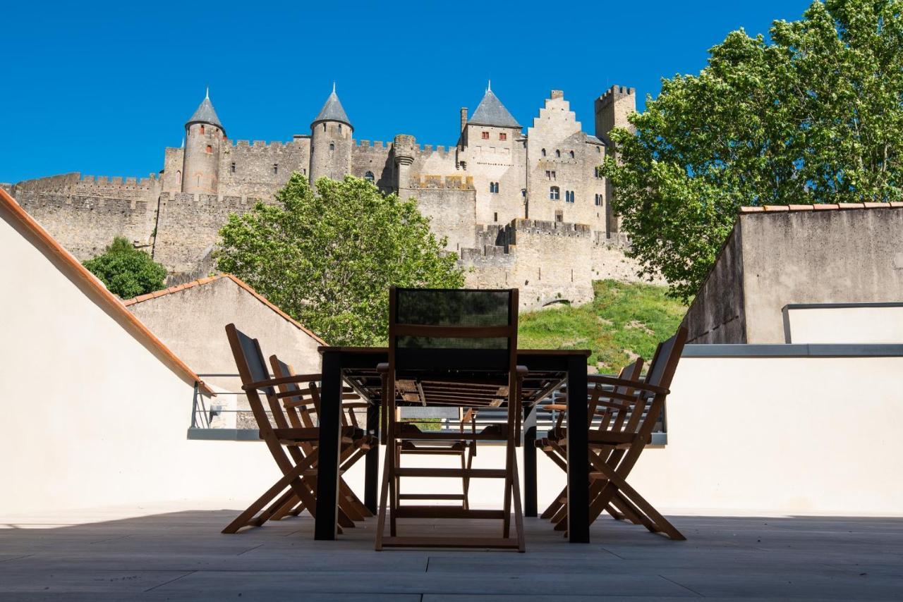 Ferienwohnung La Terrasse De La Tour Pinte. Carcassonne Exterior foto